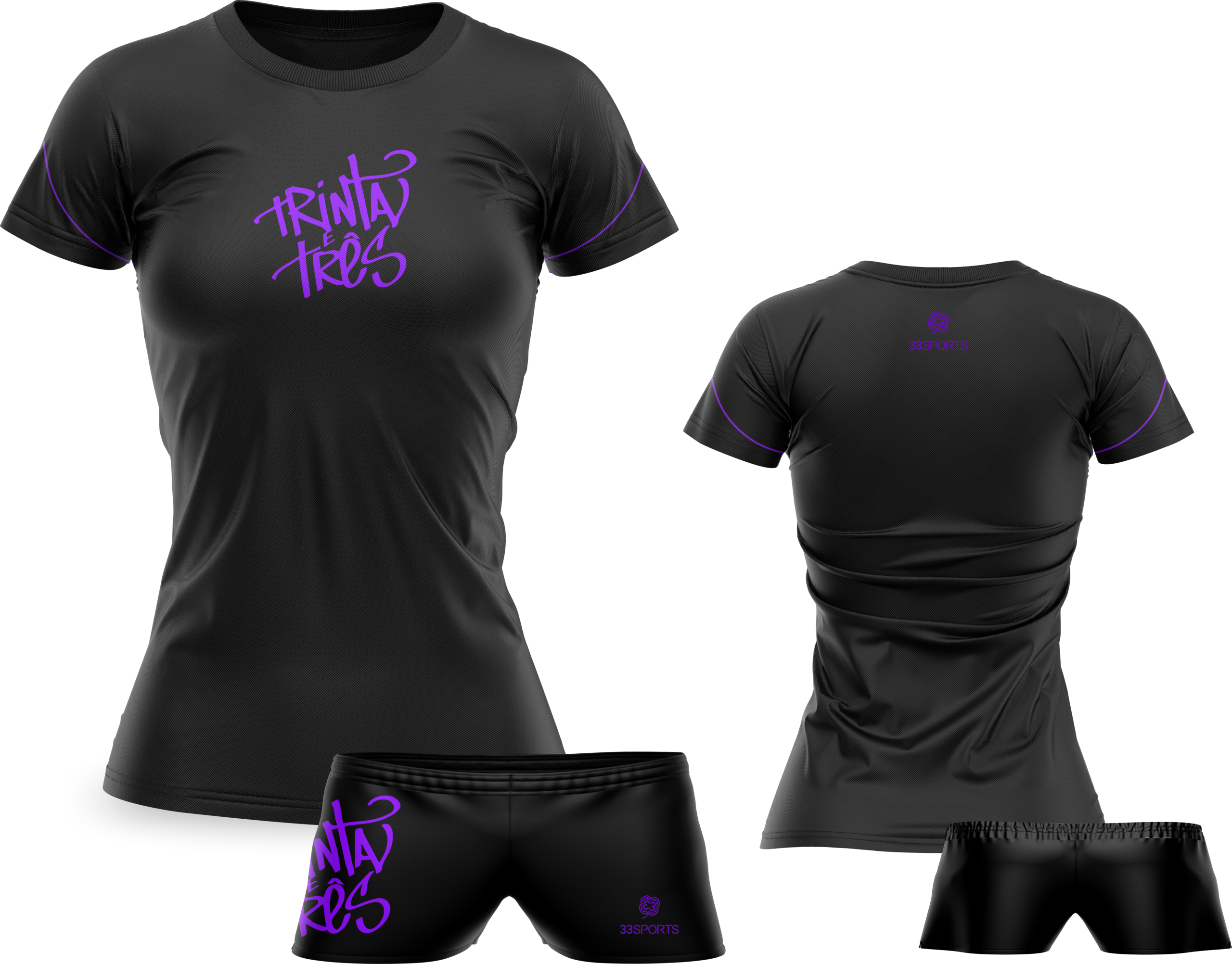 Kit Camisa+Short Feminino Basic