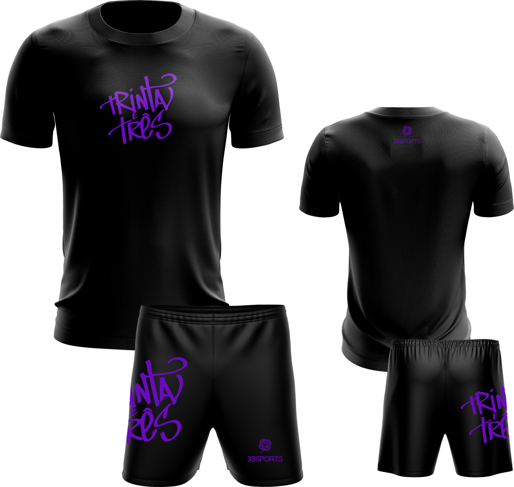 Kit Camisa+Short Masculino Basic